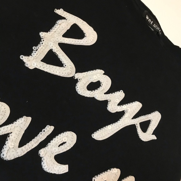 Boys Love Me Sweater Tee - Picture 2 of 7